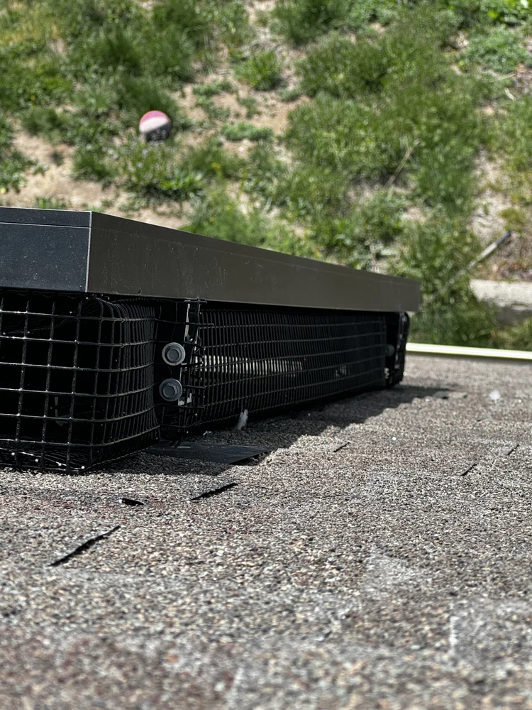 Pigeon-proofing mesh on residential array